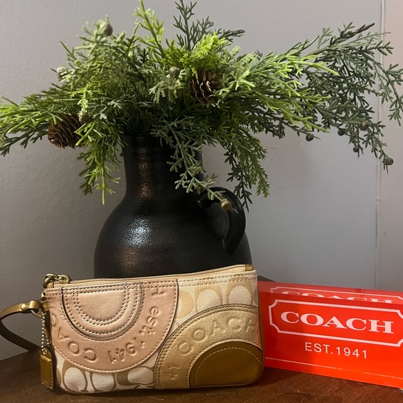 Coach Patchwork Wristlet - Picture 1 of 6
